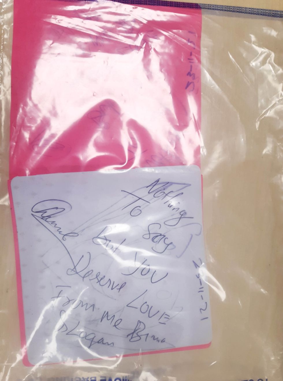 Undated handout photo issued by the Crown Prosecution Service (CPS) of a note Amrit Magar sent to tennis player Emma Raducanu. He has been handed a five-year restraining order at Bromley Magistrates Court after he was found guilty of stalking the 19-year-old British tennis player. Issue date: Wednesday February 23, 2022.