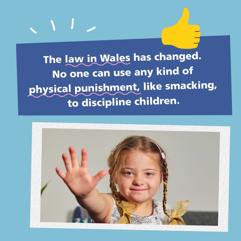 Undated handout photo of a Welsh Government advert after the introduction of a law banning physical punishment of children. The physical punishment of children is now outlawed in Wales. Any type of corporal punishment, including smacking, hitting, slapping and shaking, has been made illegal in the country from Monday. The "smacking ban", as it is known, was brought in under the Children (Abolition of Defence of Reasonable Punishment) (Wales) Act 2020 and marks the end of the common law defence of "reasonable punishment". Issue date: Monday March 21, 2022.