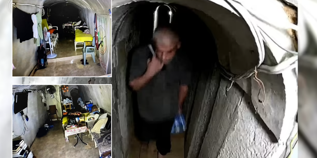 NextImg:IDF releases shocking footage of Yahya Sinwar's secret tunnel network