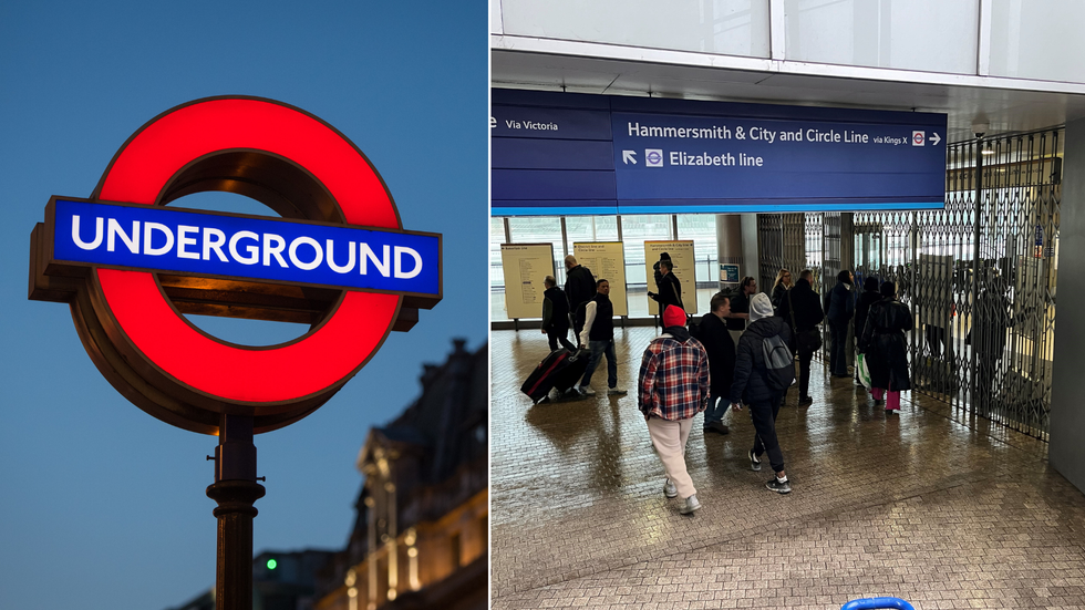 Underground roundel/disruption at Paddington