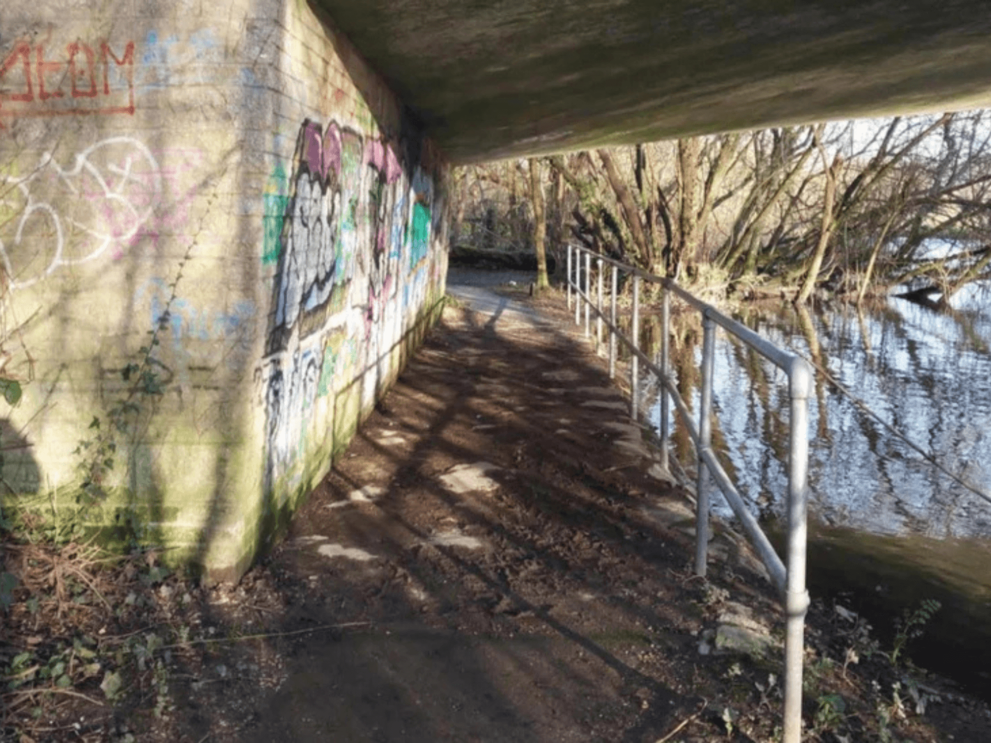 Underpass beside the River Avon