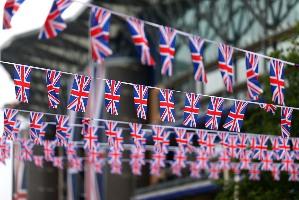 Union Flag bunting.
