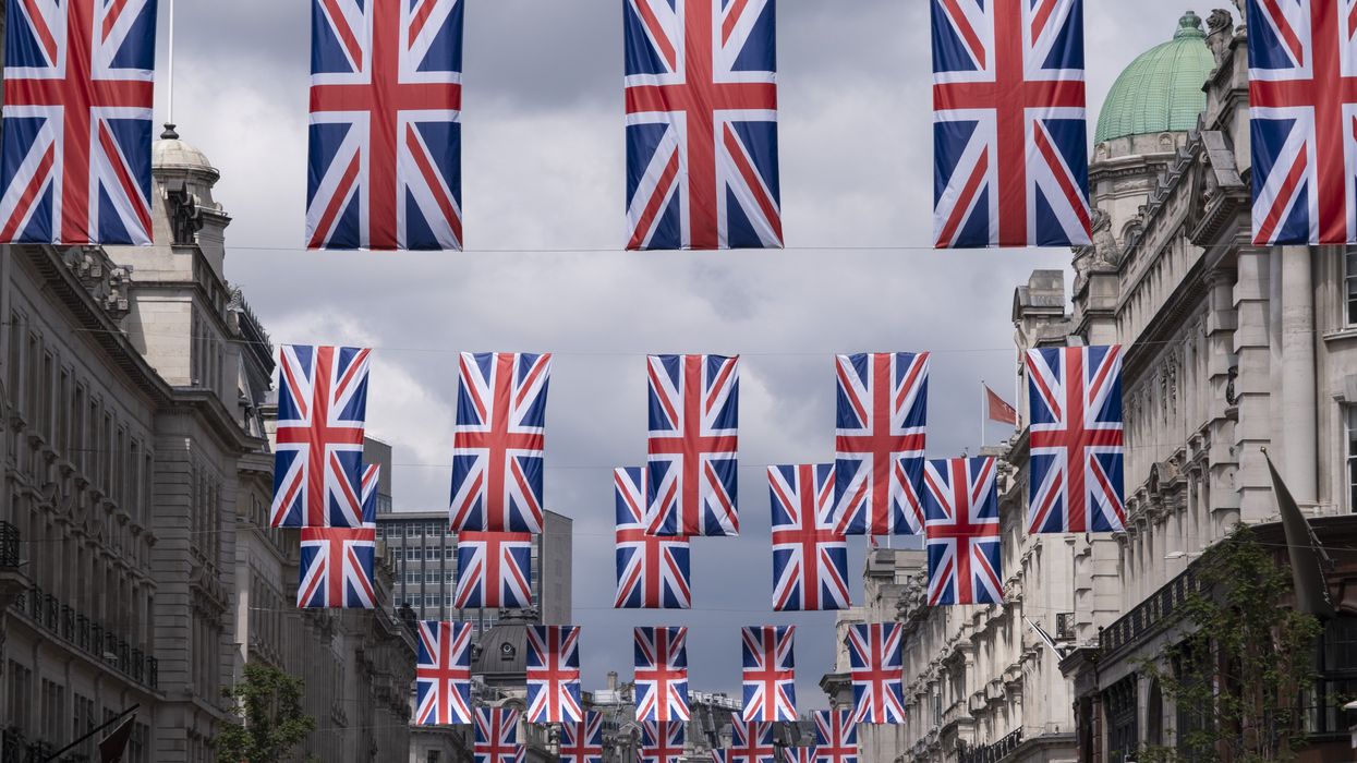 Union Jacks flying
