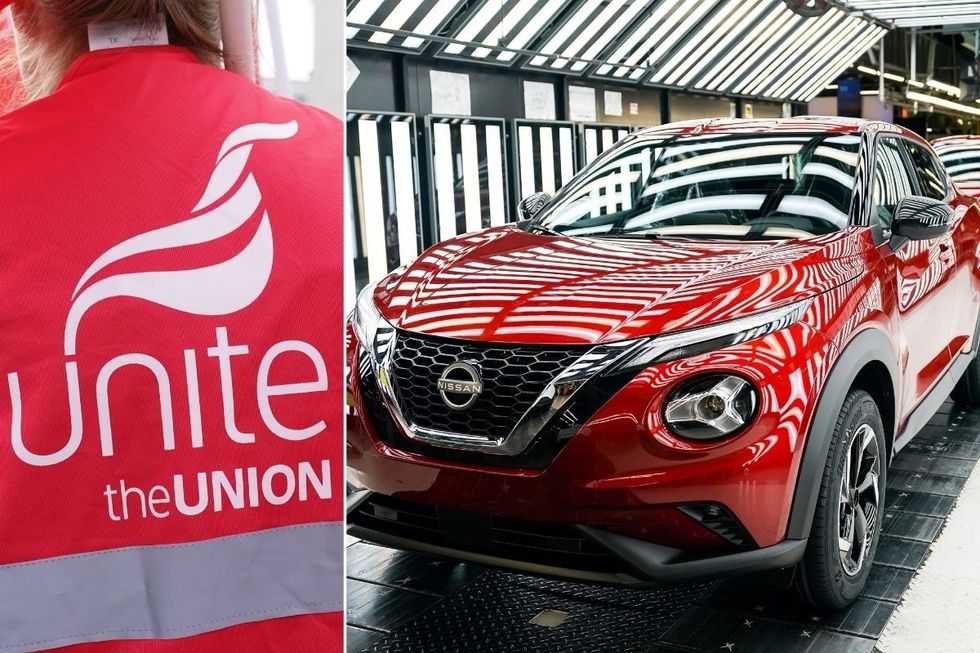 Unite the union shirt and Nissan's Sunderland factory