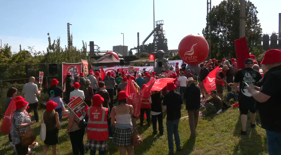 Unite union protest