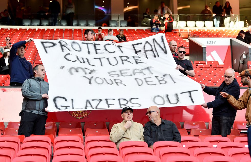 United fans are not happy with the Glazers