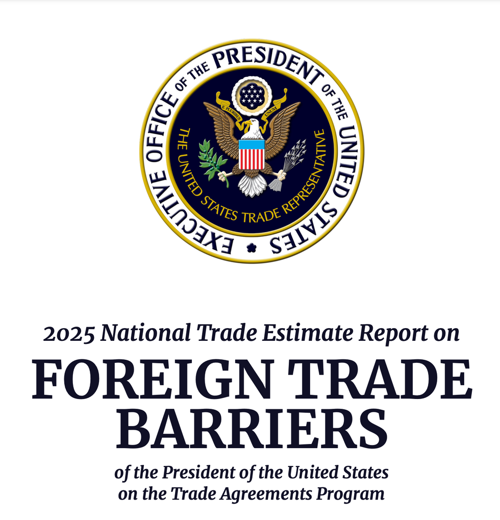 UNITED STATES TRADE REPRESENTATIVE REPORT