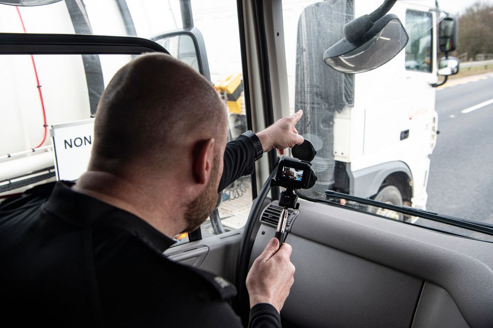 Unmarked HGV operated by police