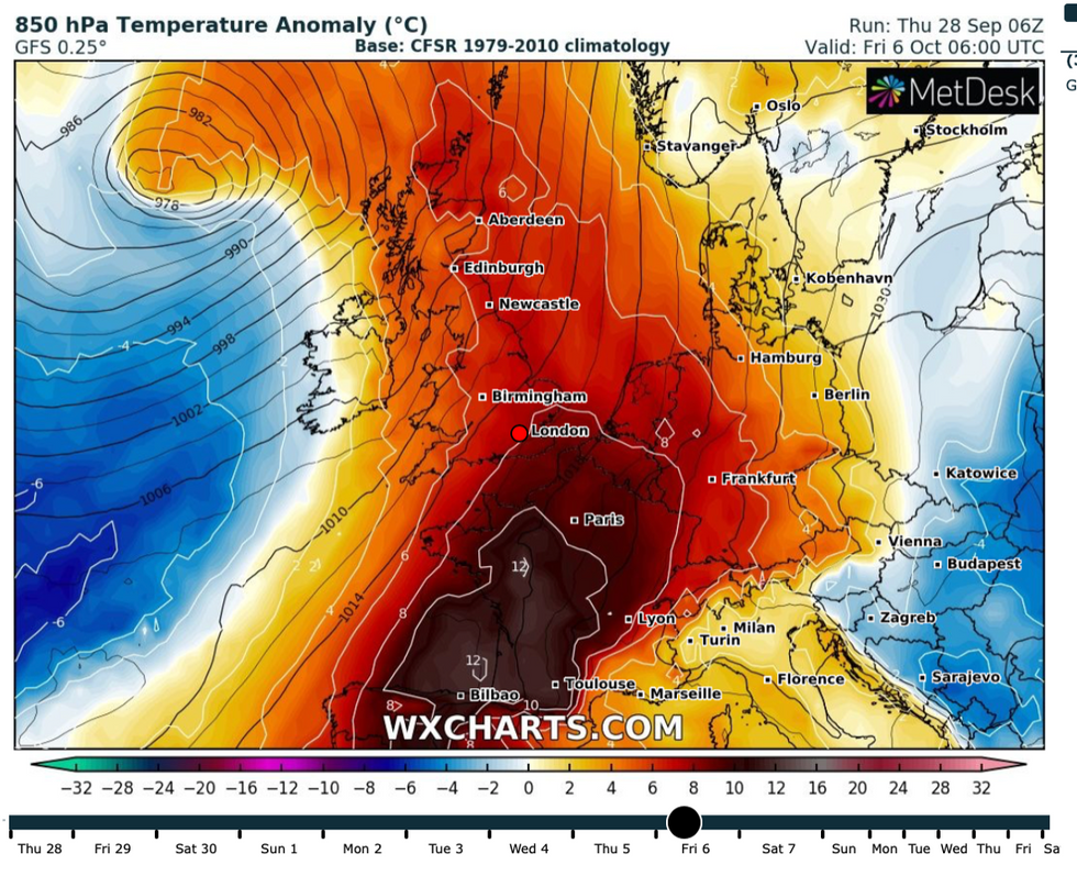 Unusual warmth, particularly in ocean waters surrounding the UK will open the gates to vicious autumn storms
