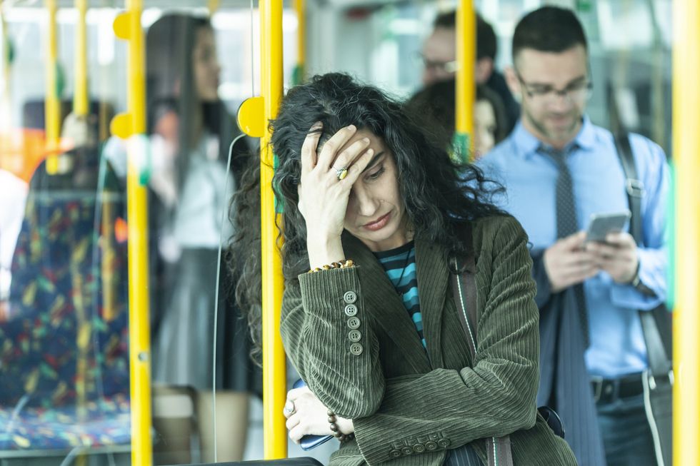 Upset woman