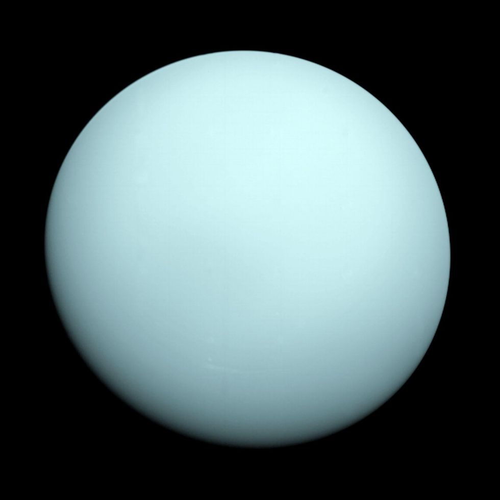 Uranus seen from Voyager 2