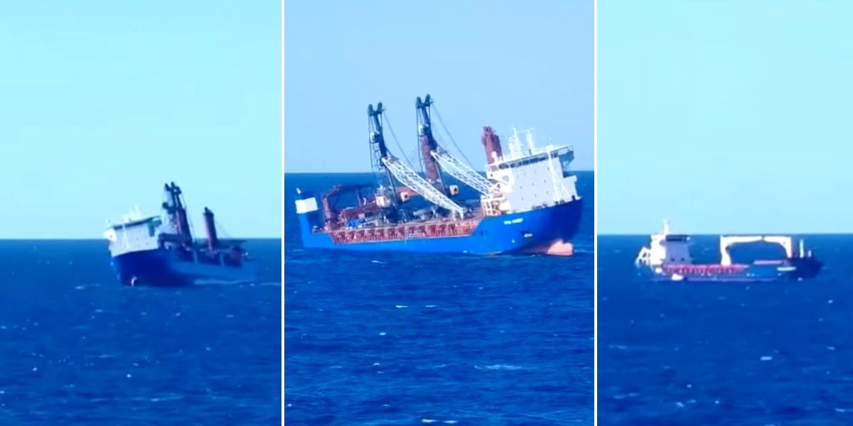 NextImg:Russian cargo ship on 'Syria military mission' sinks off coast of Spain after engine room explosion