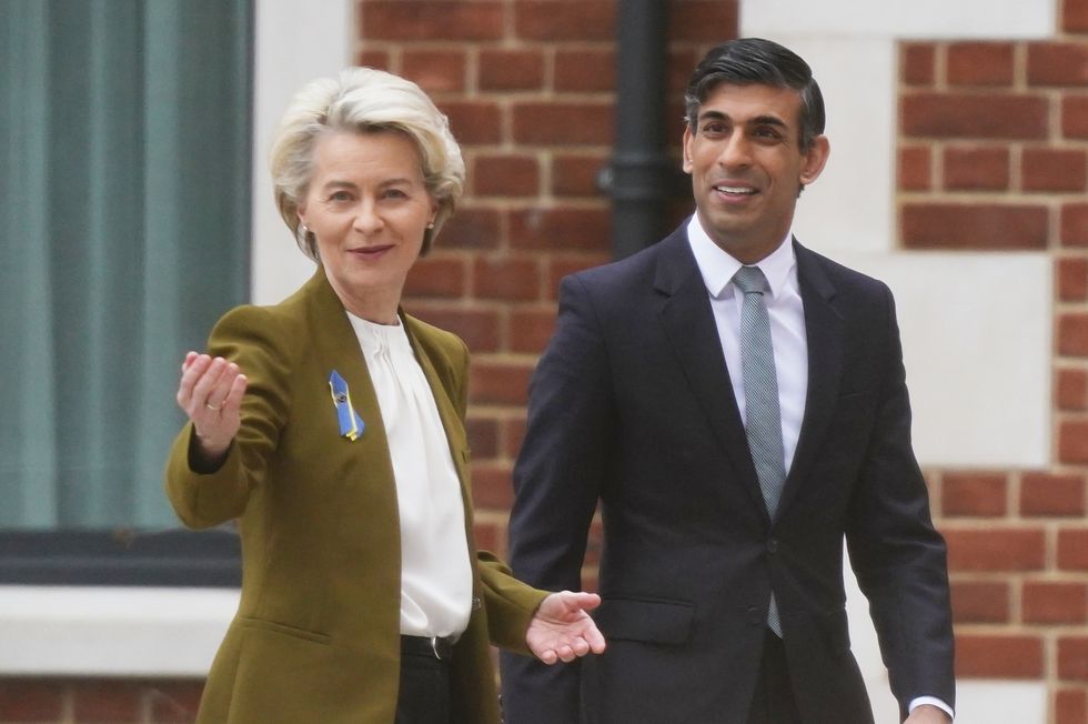 Ursula von der Leyen and Rishi Sunak