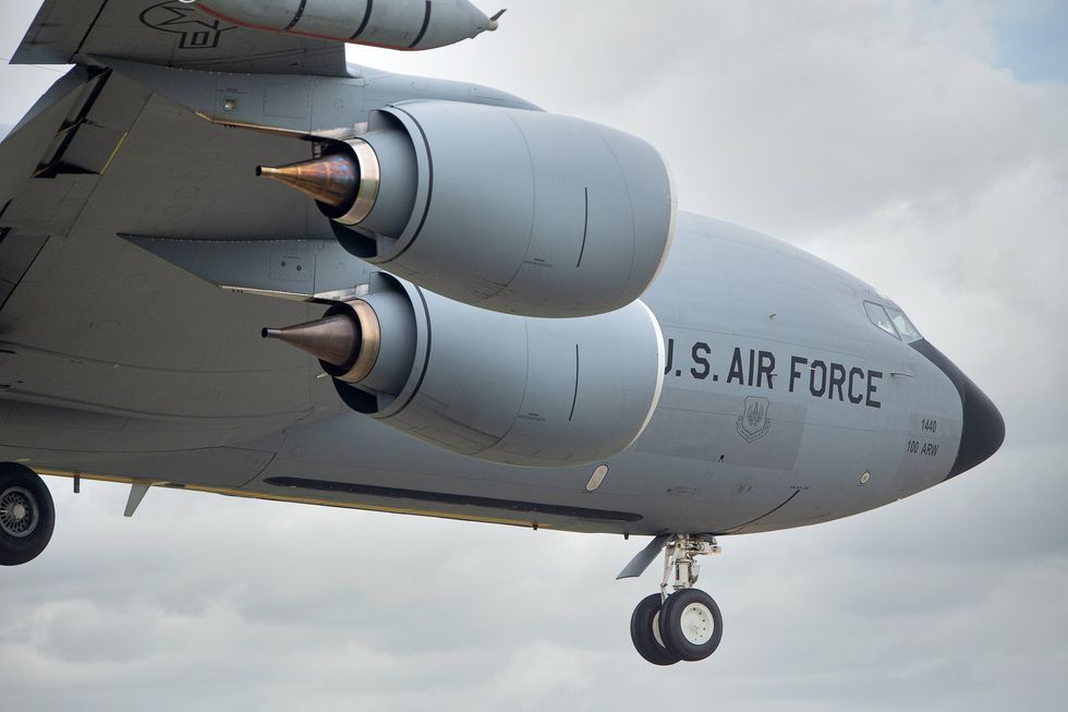 US Air Force Boeing KC-135 Stratotanker aerial refuelling tanker