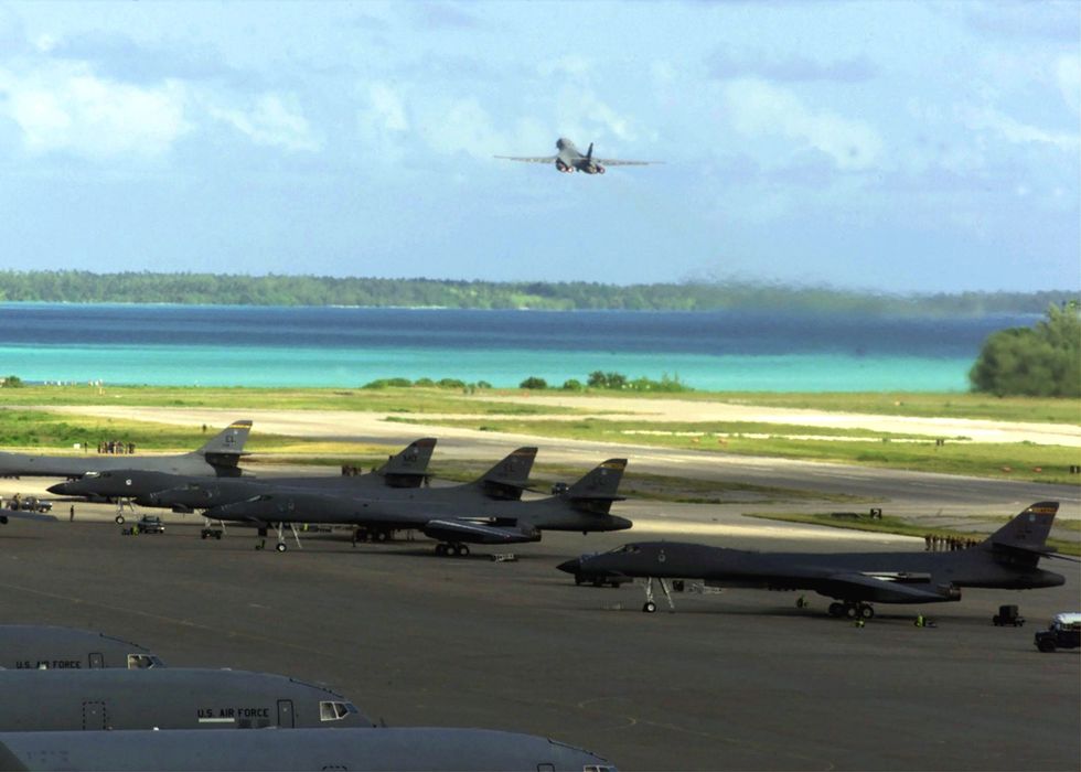 US bombers on Diego Garcia