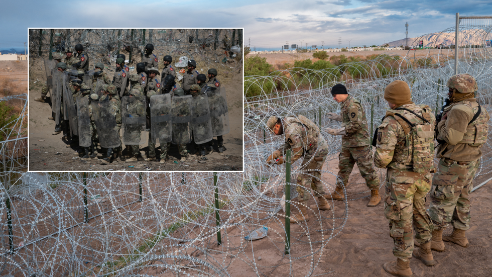 US Border Force officials
