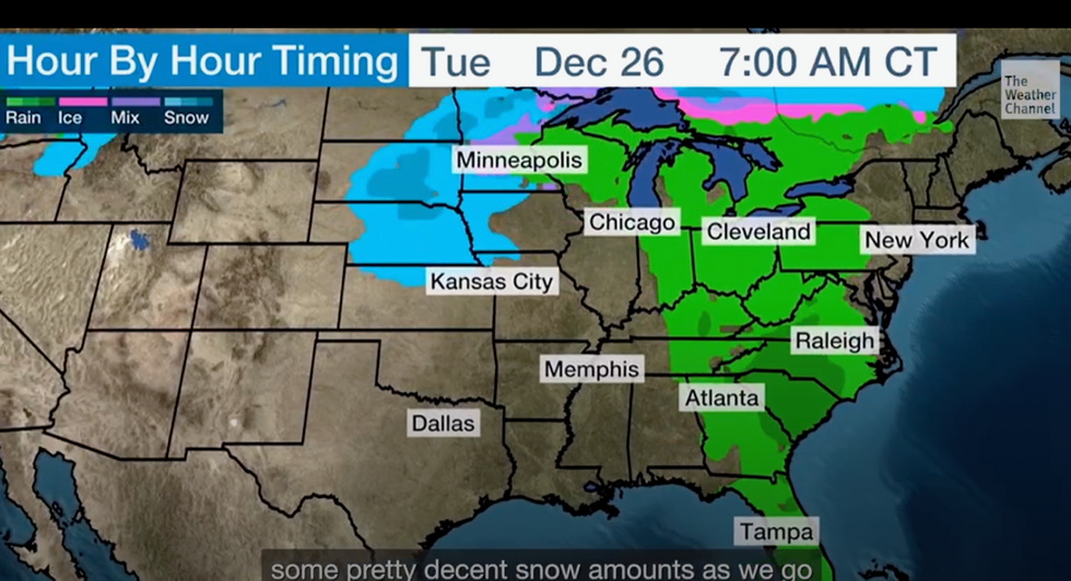 US Christmas weather warning