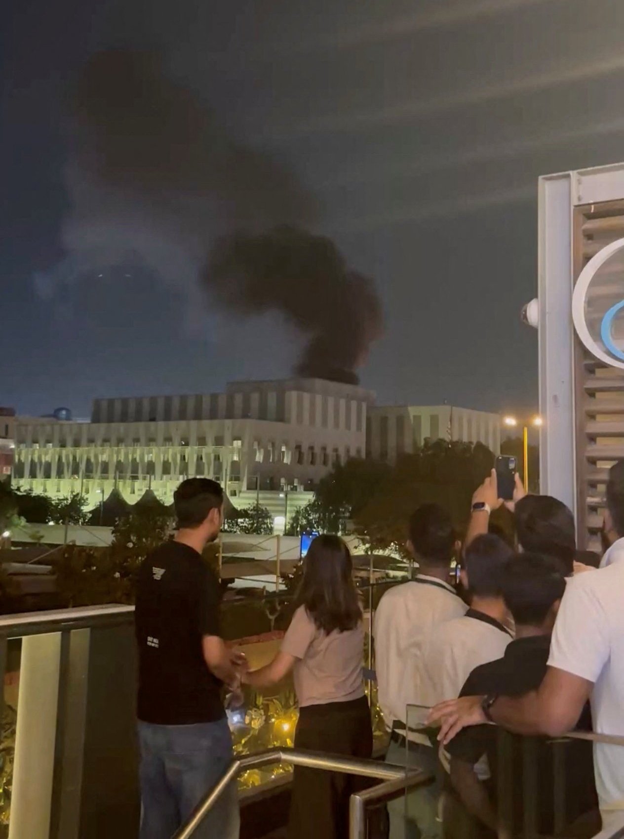 US Consulate smoke in Dubai