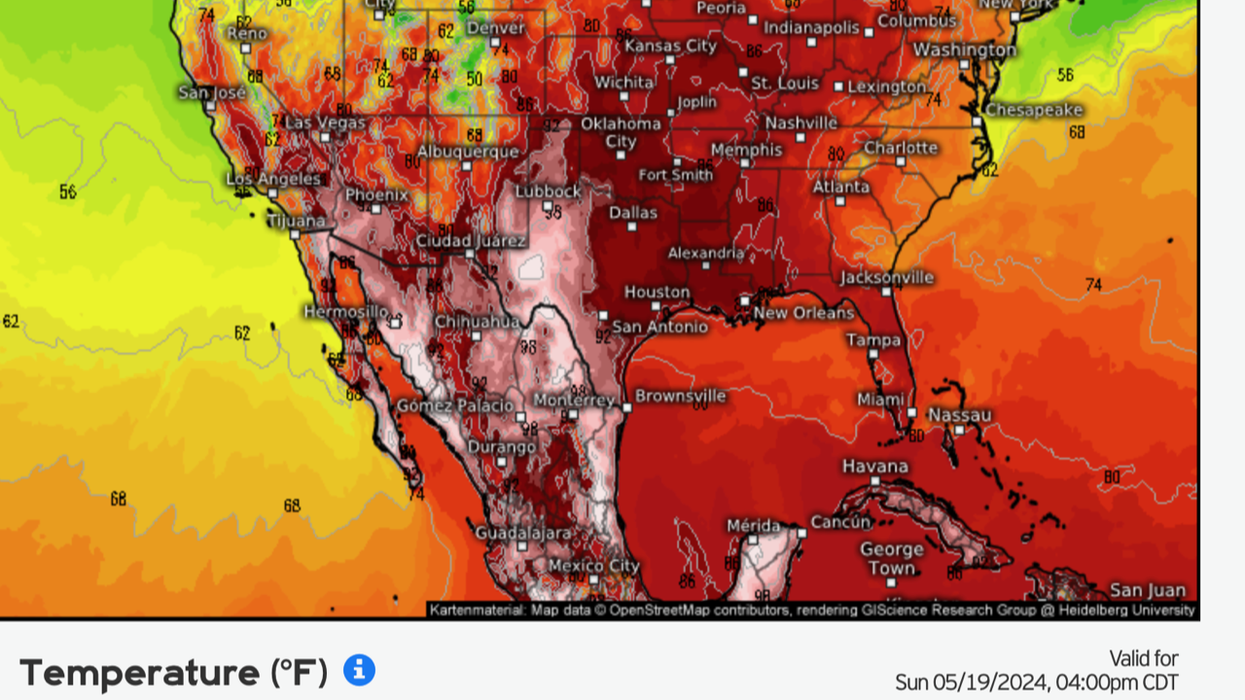 US heat map May 2024