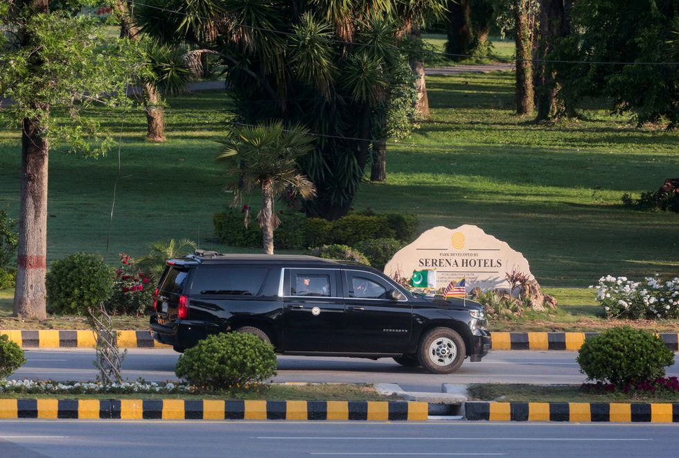 US motorcade in Islamabad