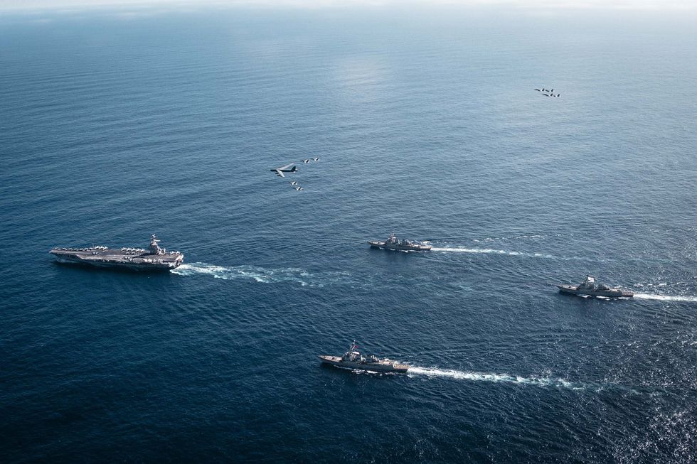US Navy strike group