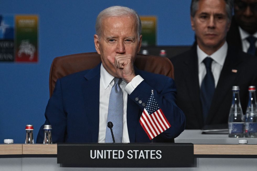 US President Joe Biden attends the Nato summit in Vilnius, Lithuania in July