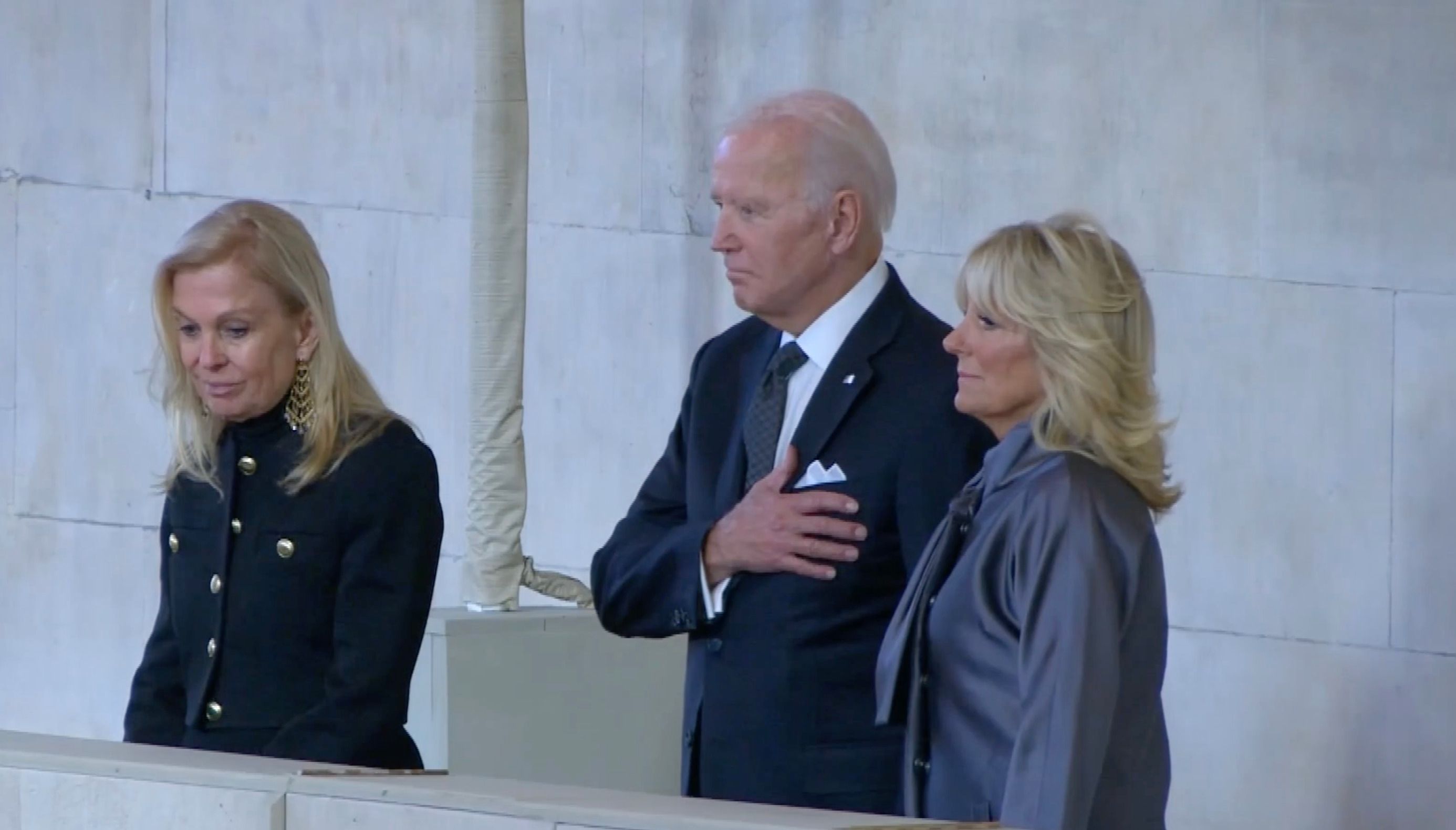 US President Joe Biden has visited Westminster Hall to pay his respects to the Queen.