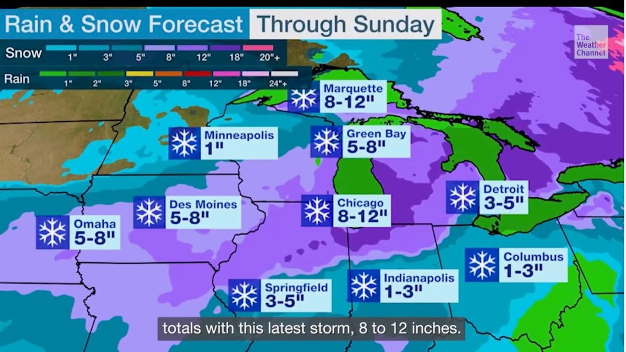 US rain and snow forecast