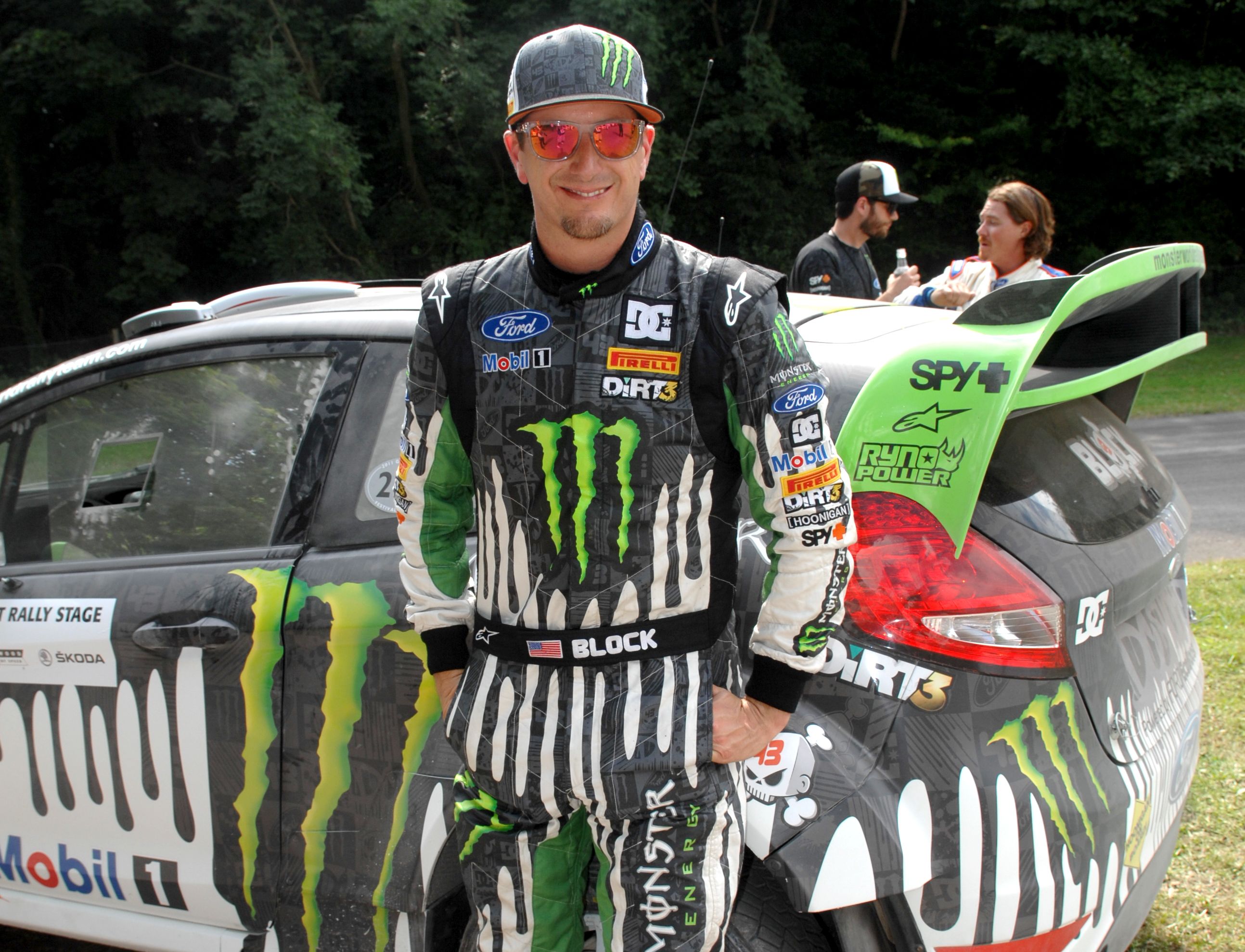 US rally driver Ken Block during the Goodwood Festival of Speed in Chichester, West Sussex.