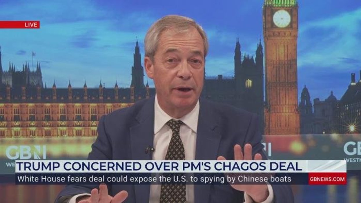 US Senator lifts lid on personal phone call with Donald Trump about Chagos 'surrender' during GB News chat with Nigel Farage