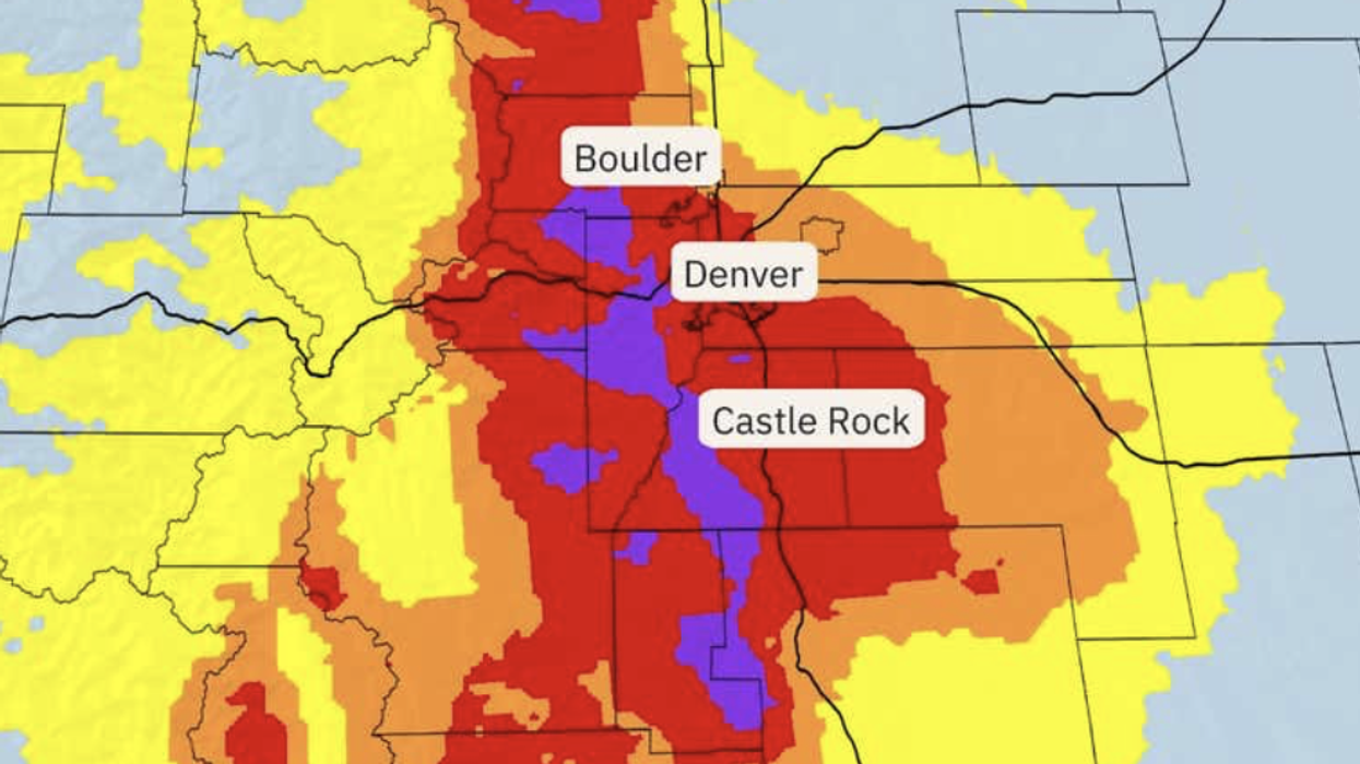 US snow forecast America weather map