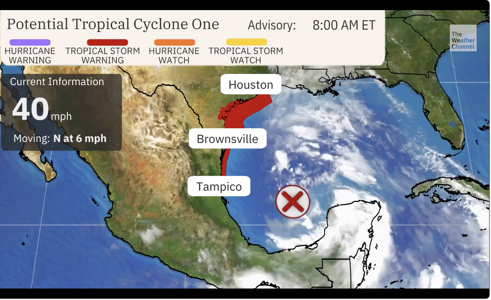 US tropical storm map