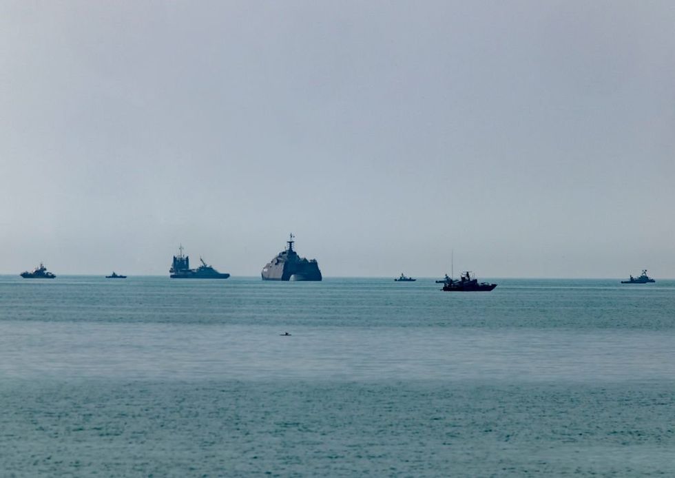 US warship