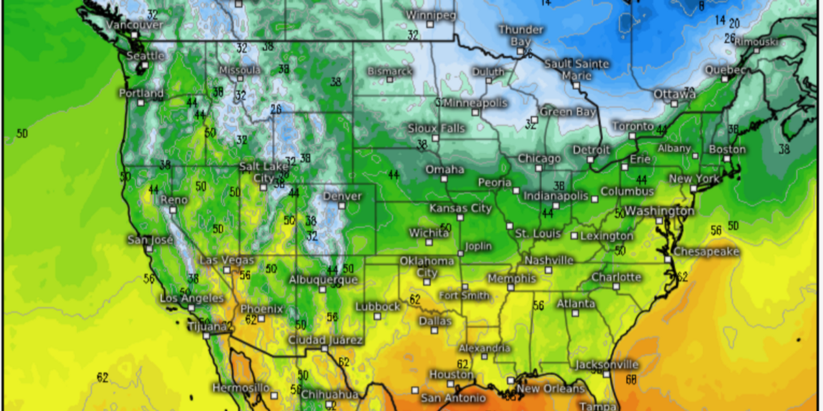 NextImg:US weather: Polar blast bringing SNOW and plunging temperatures 20 degrees below average
