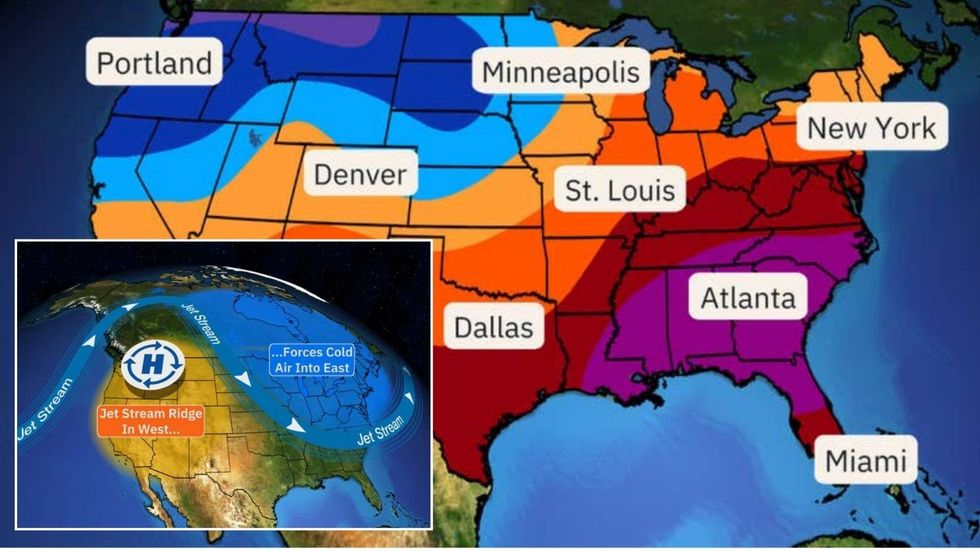 US weather map