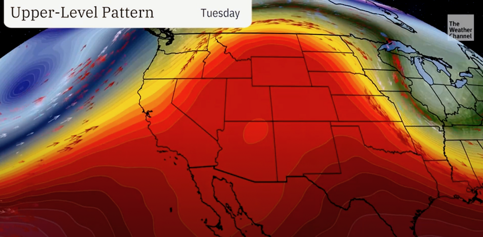US weather map
