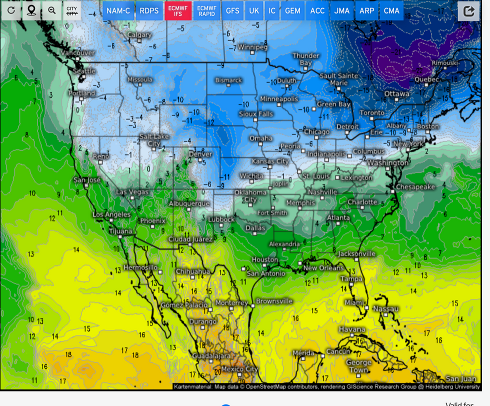 US weather: Temperatures plunge across America