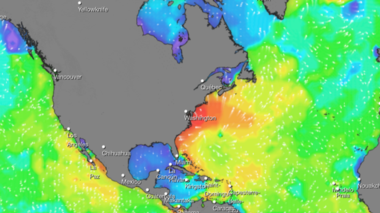 US weather US east coast sea swell