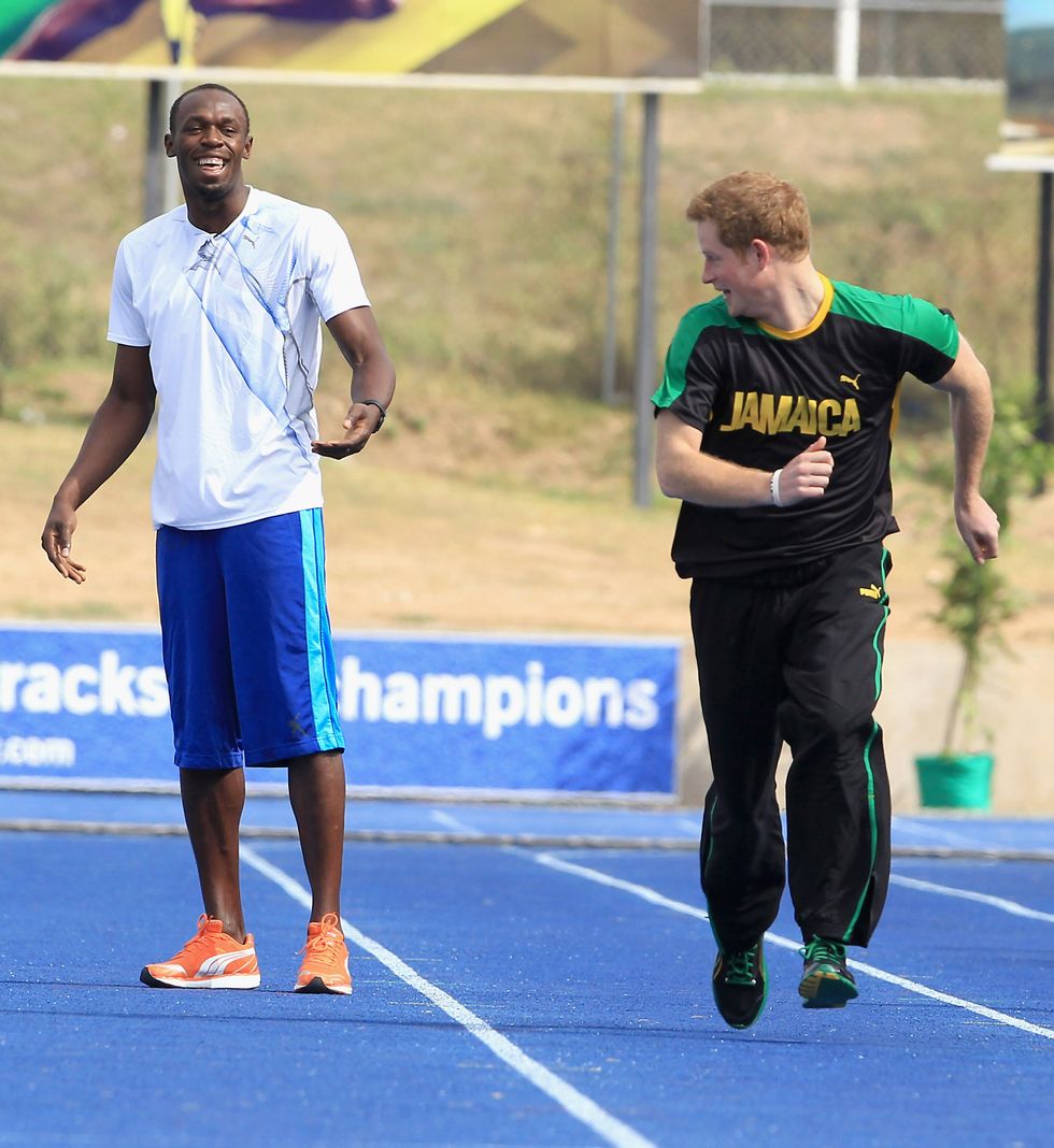 Usain Bolt and Prince Harry