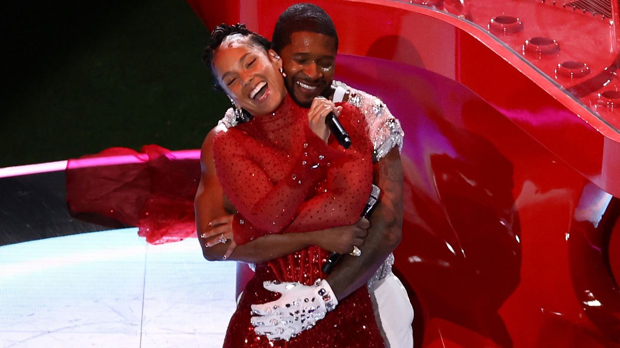 Usher and Alicia Keys