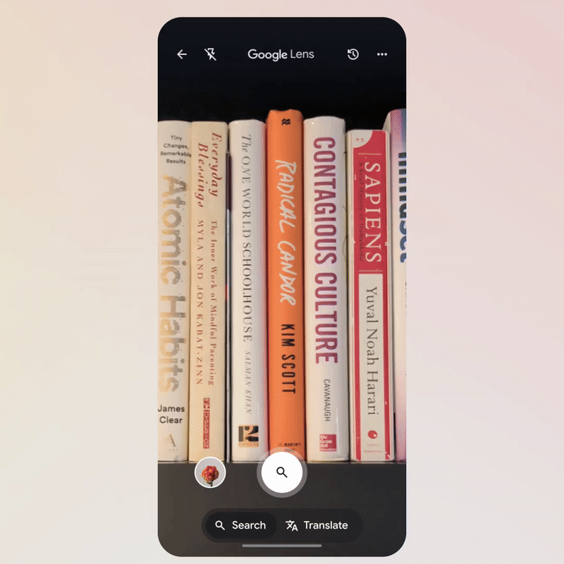 Using images for a search using Google AI mode