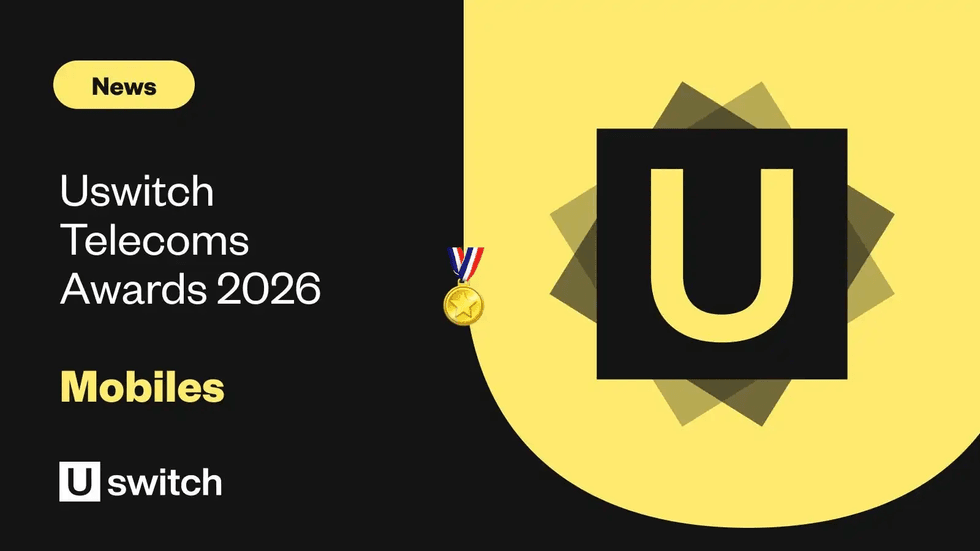 Uswitch annual Telecoms Awards 2026 graphic