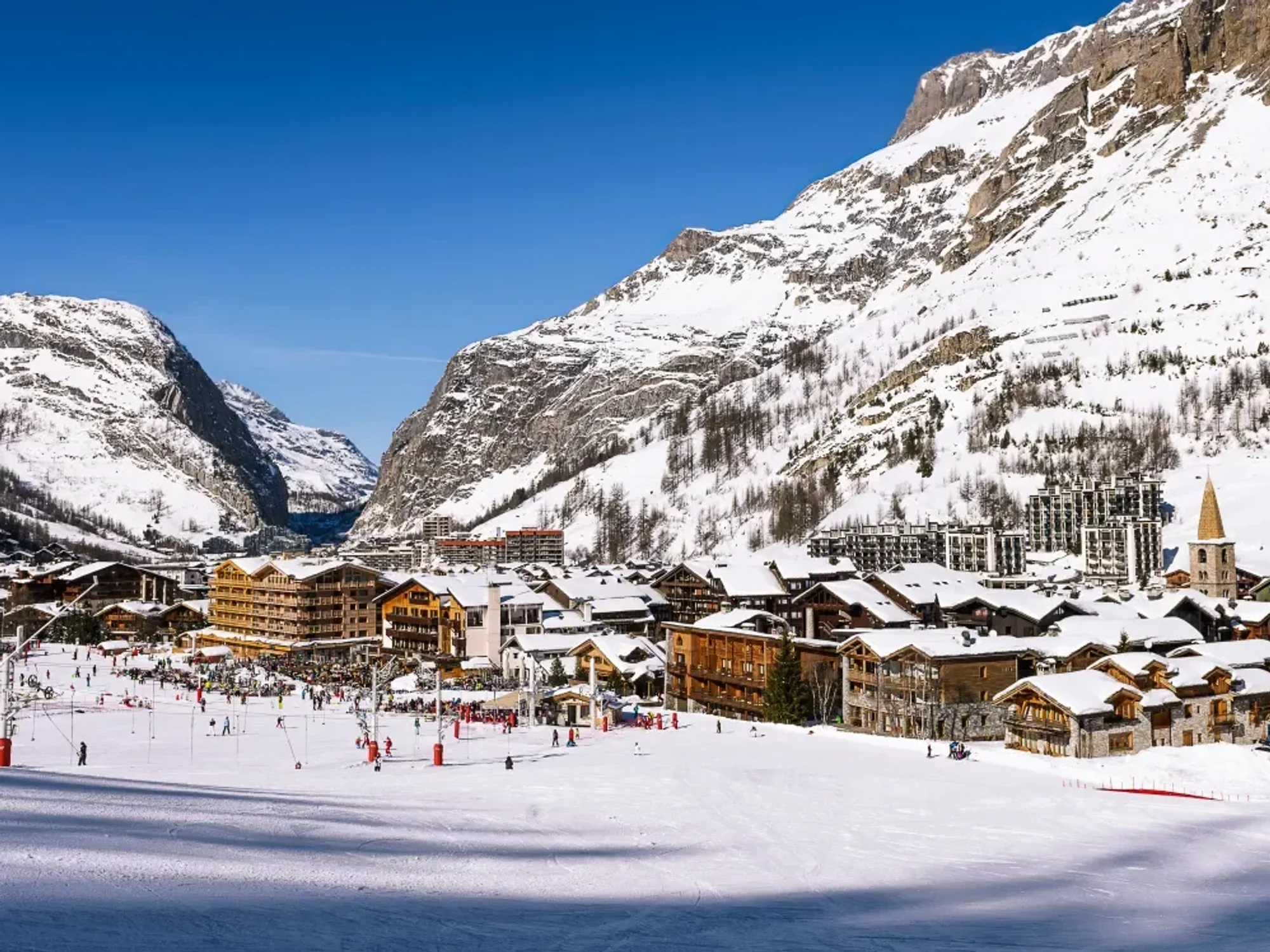 Val d’Isere ski resort in France