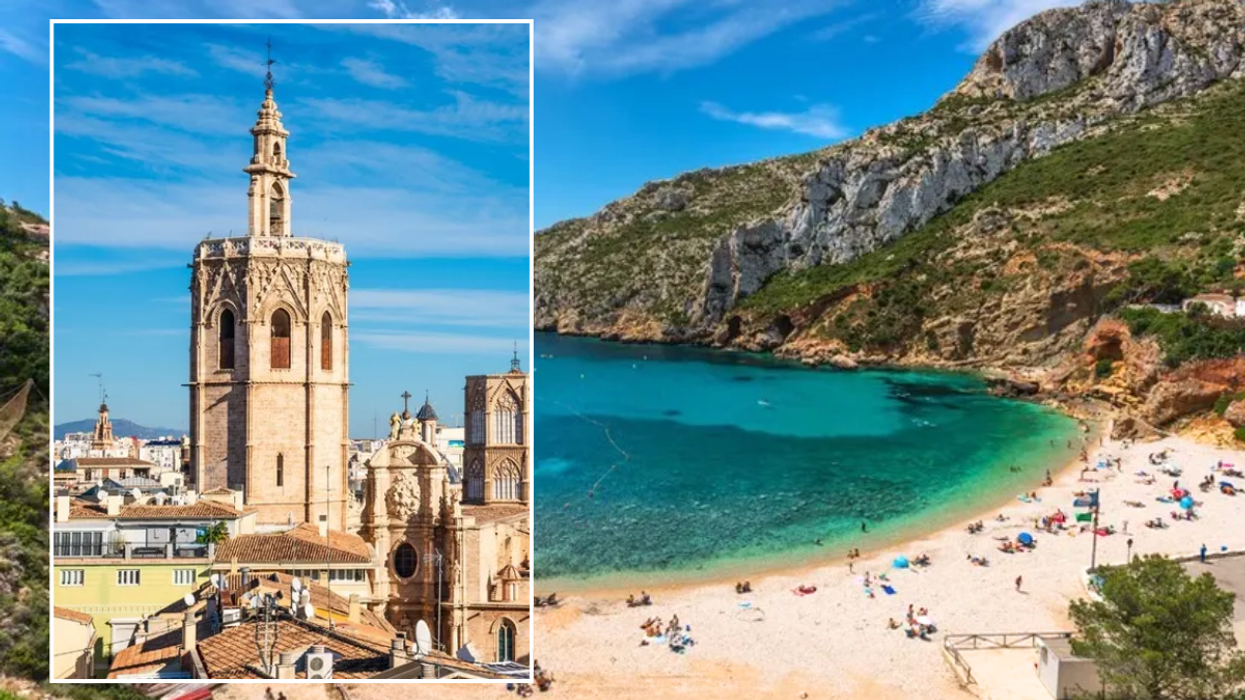 Valencia, Spain buildings / Valencia beach