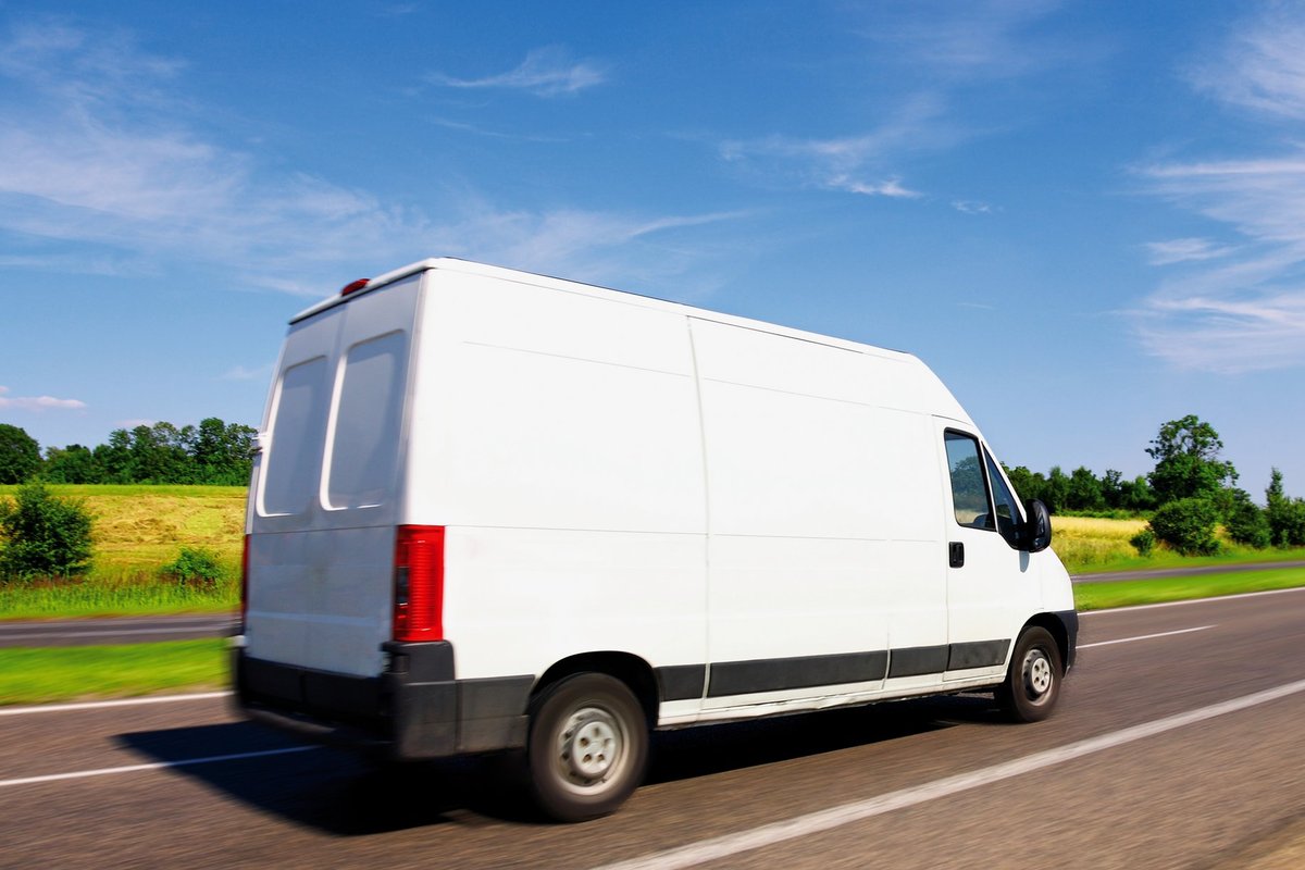 Van on UK roads