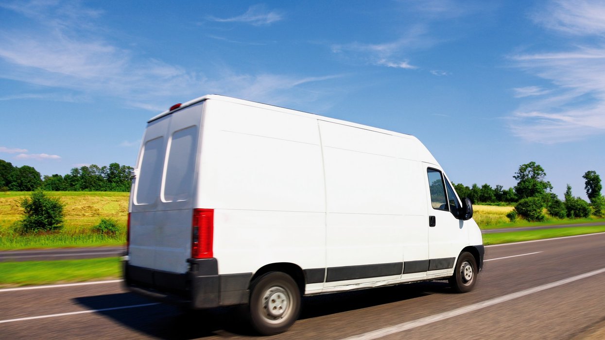 Van on UK roads