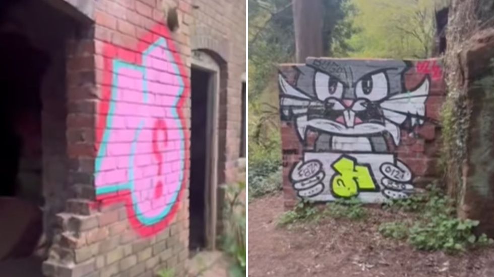 Vandalised National Trust heritage site