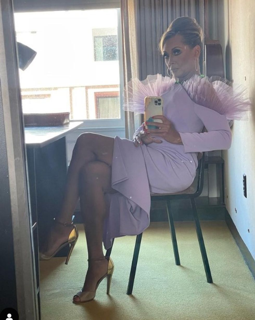 Vanessa Williams pink dress