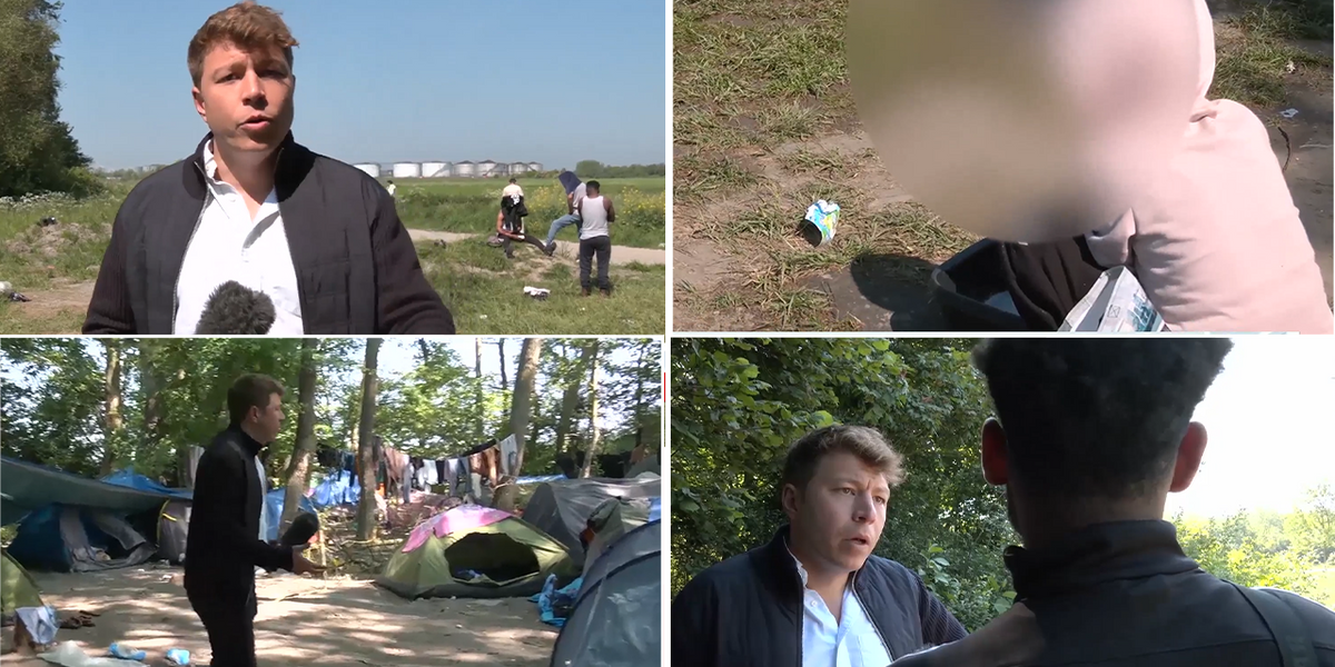 NextImg:Patrick Christys left astonished after finding Calais forest filled to the brim with migrant tents