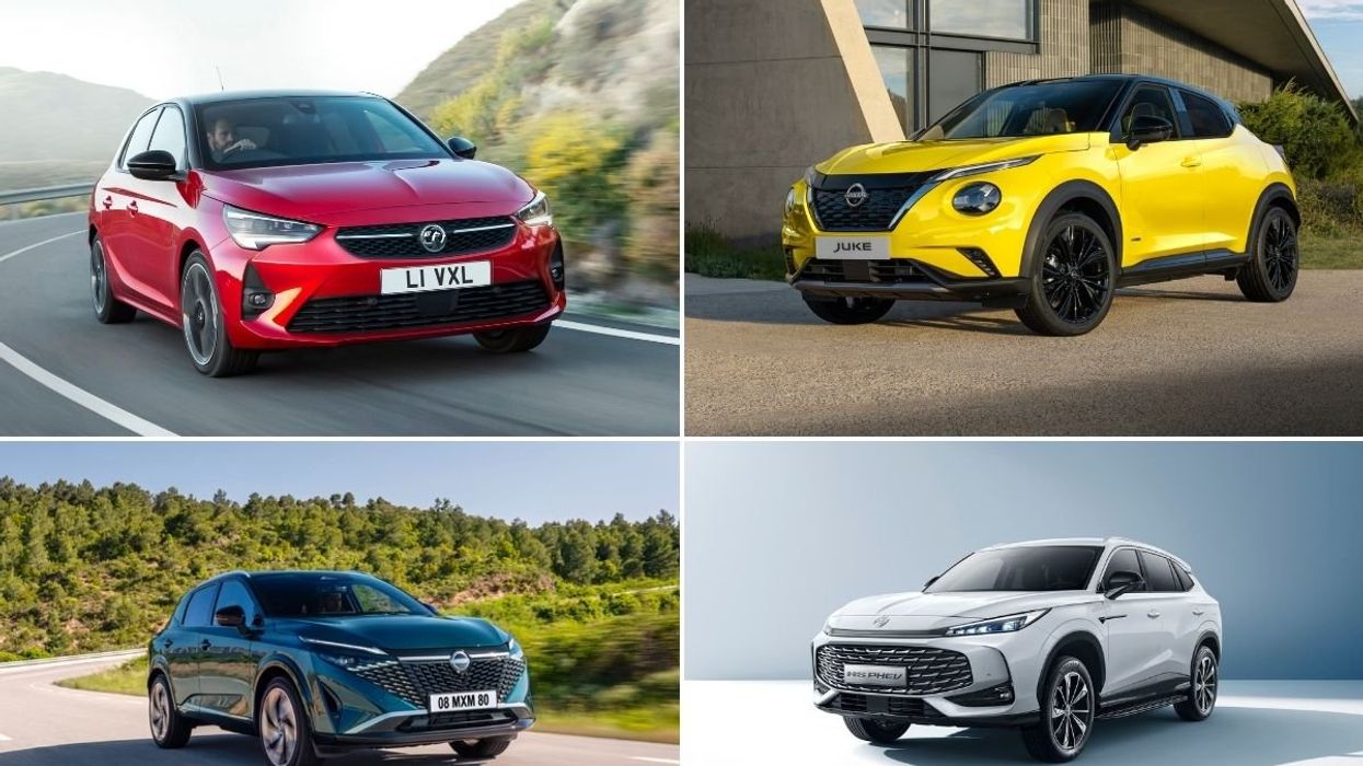 Vauxhall Corsa, Nissan Juke, MG HS, Nissan Qashqai